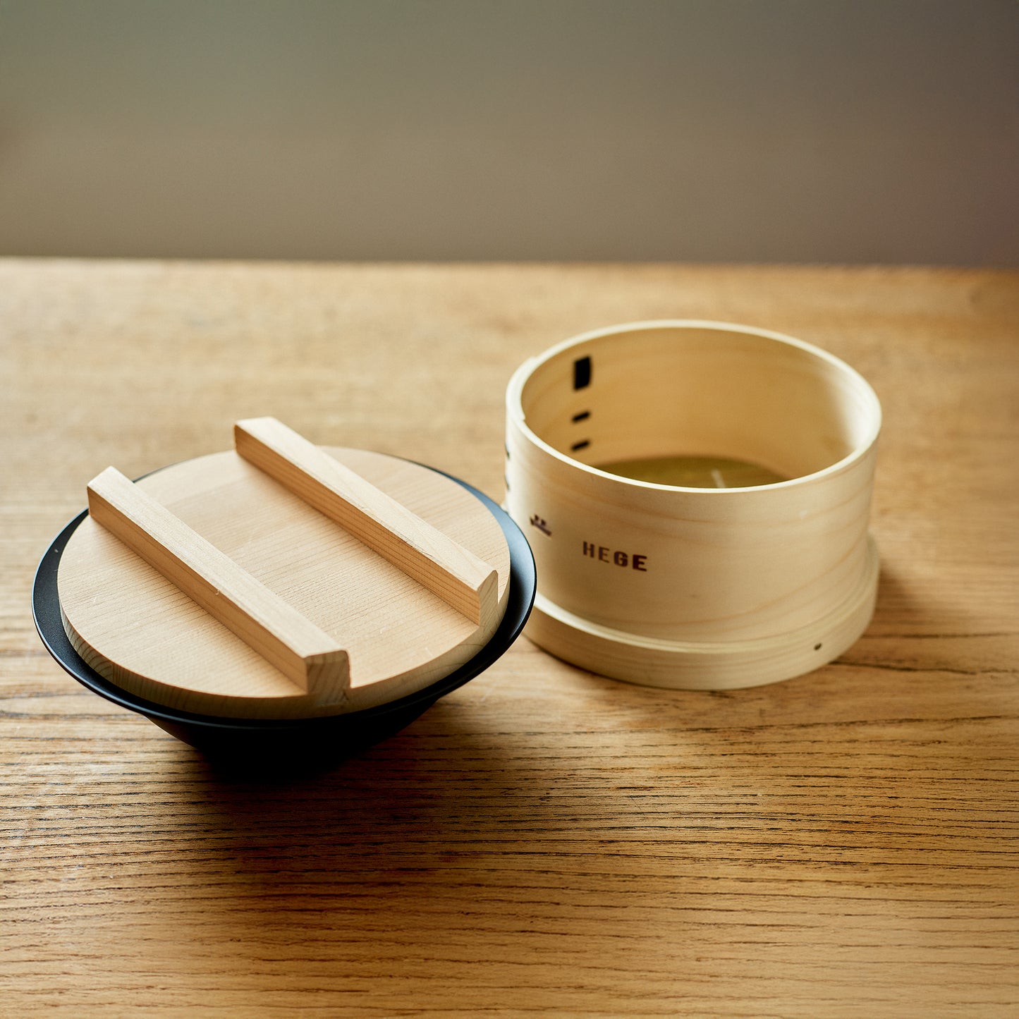 KAMA-ASA × HEGE Japanese Style Steame ＋φ176 Open Fire Rim Bowl