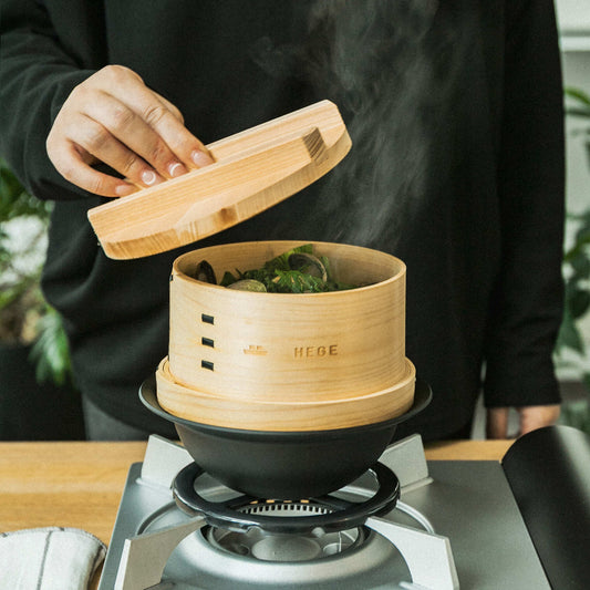KAMA-ASA × HEGE Japanese Style Steame ＋φ176 Open Fire Rim Bowl
